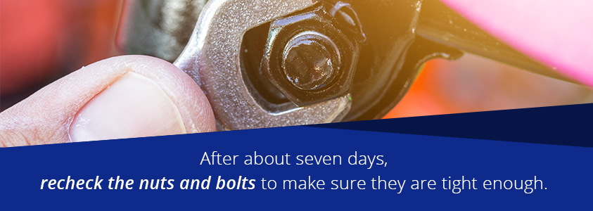 recheck nuts and bolts